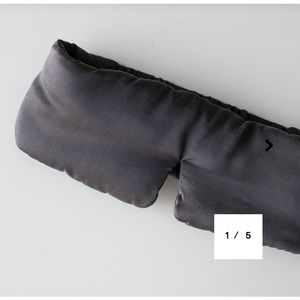 Lunya Washable Silk Sleep Mask Charcoal
